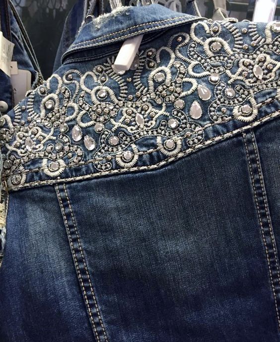 jaqueta jeans feminina customizada